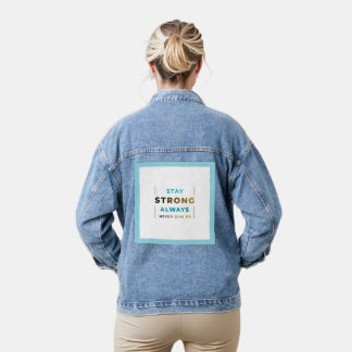 強くある Tシャツ デニムジャケット