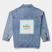 強くある Tシャツ デニムジャケット (裏面)