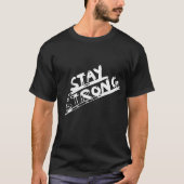 強くあれ。 - シンプルな励まし Tシャツ (正面)