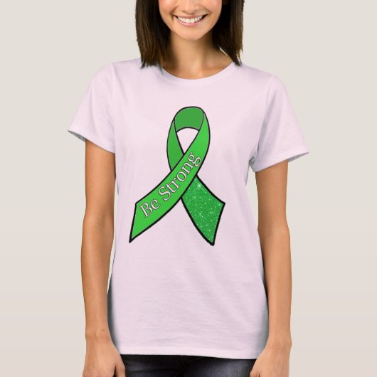 "強くあれ" テキサス州ライム病啓発Tシャツ Tシャツ (正面)
