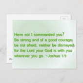 強くあれ、勇気づけられよ ポストカード (正面/裏面)