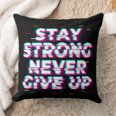 強くあれ 絶対に諦めるな サラダ枕 クッション (ブランケット)