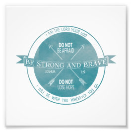 強くて勇敢なティール（緑がかった色）聖なる書物、 経典 フォトプリント           