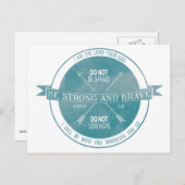 強くて勇敢なティール(緑がかった色)聖なる書物、 経典 ポストカード (正面/裏面)