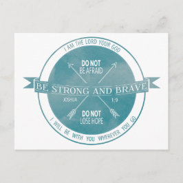 強くて勇敢なティール（緑がかった色）聖なる書物、 経典 ポストカード