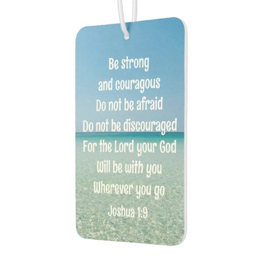 強くて勇敢な美しいクリスチャンビーチ カーエアーフレッシュナー (左)