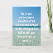 強くて勇敢な美しいクリスチャンビーチ カード (正面)