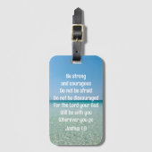 強くて勇敢な美しいクリスチャンビーチ ラゲッジタグ (正面縦)