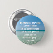 強くて勇敢な美しいクリスチャンビーチ 缶バッジ (正面&裏面)