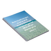 強くて勇敢な美しいクリスチャン祈りの言葉 ノートブック (右側)