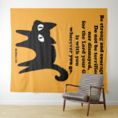 強くて勇敢な黒猫 タペストリー (インサイチュ(横))