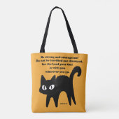 強くて勇敢な黒猫 トートバッグ (裏面)