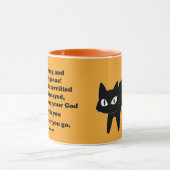 強くて勇敢な黒猫 マグカップ (中央)