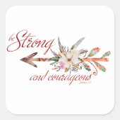 強くて勇気がある スクエアシール (正面)