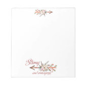 強くて勇気がある ノートパッド (正面)