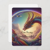 強くて美しいドラゴンレインボーを生きる シーズンカード (正面/裏面)