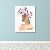 強くて美しい女性 キャンバスプリント (インサイチュ (ウッドフロア))