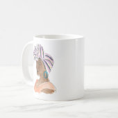 強くて美しい女性 コーヒーマグカップ (正面左)