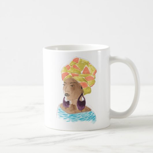 強くて美しい女性 コーヒーマグカップ (右)