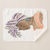 強くて美しい女性 シェルパブランケット (正面(横))