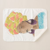 強くて美しい女性 シェルパブランケット (正面(横))