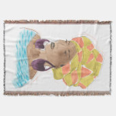 強くて美しい女性 スローブランケット (正面)