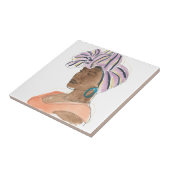 強くて美しい女性 タイル (側面)