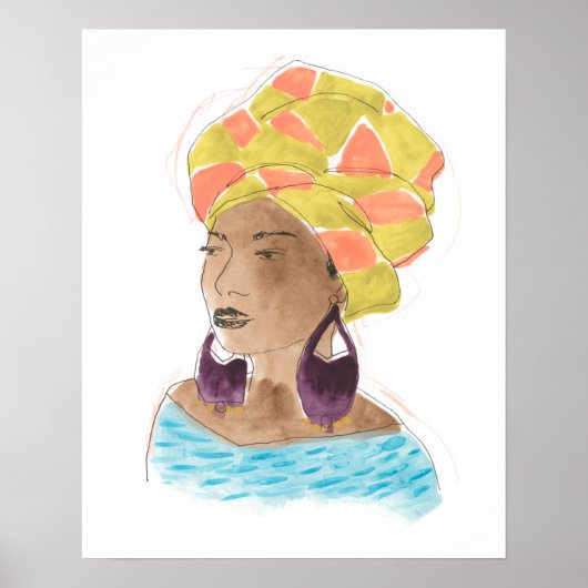 強くて美しい女性 ポスター (正面)