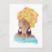 強くて美しい女性 ポストカード (正面)