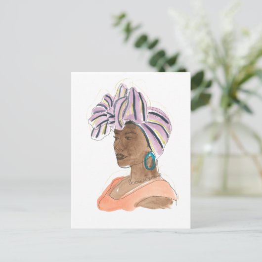 強くて美しい女性 ポストカード (スタンド正面)