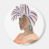 強くて美しい女性 マグネット (正面)