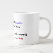 強くて美しい ジャンボコーヒーマグカップ (右)