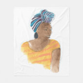 強くて美しい フリースブランケット (正面)