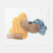 強くて美しい フリースブランケット (正面(横))