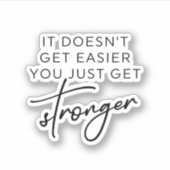 強くなるほど簡単にはならない シール (正面)