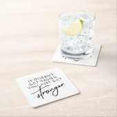 強くなるほど簡単にはならない スクエアペーパーコースター (インサイチュ)