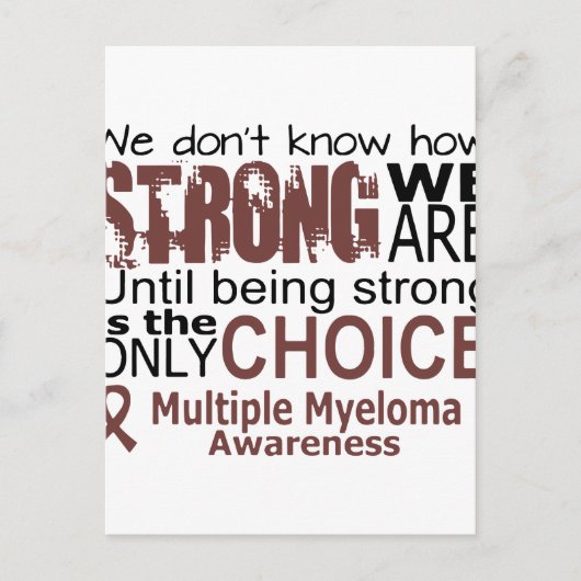 強くなるまで強い気持ちは分からない ポストカード (正面)