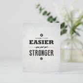 強くなる – はがき感動的 ポストカード (スタンド正面)