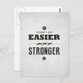 強くなる – はがき感動的 ポストカード (正面/裏面)