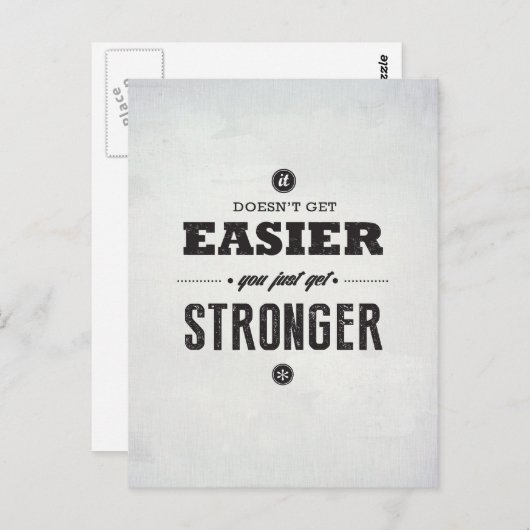 強くなる – はがき感動的 ポストカード (正面/裏面)