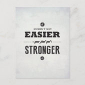 強くなる – はがき感動的 ポストカード (正面)