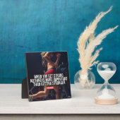 強くなる – 女性のトレーニング やる気を起こさせる フォトプラーク (インサイチュ)