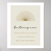 強くなれば良くなるやる気を起こさせる引用文 ポスター (正面)