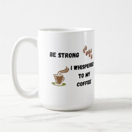 強くなれ私は私のコーヒーにAでささやいた コーヒーマグカップ