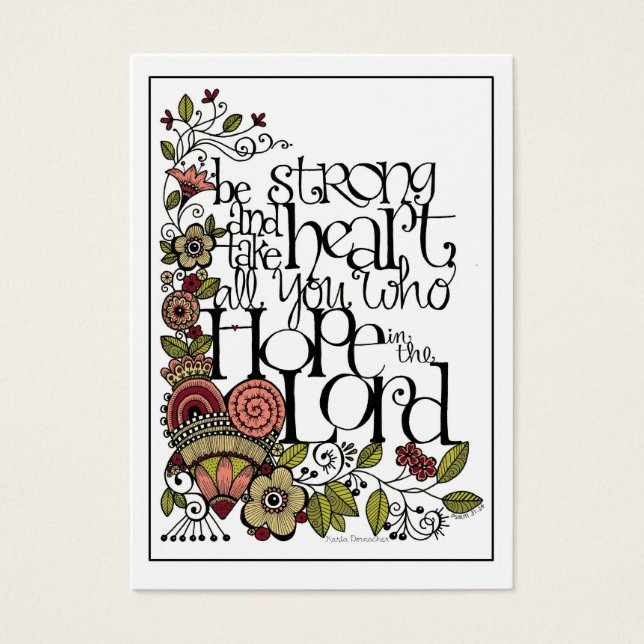 強くなれ – カードで渡す (正面)