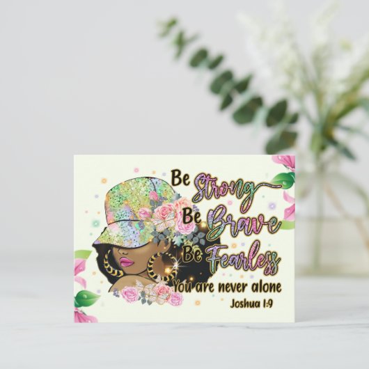 強くなれ、勇敢になれ、恐れを知らず、メラニン・シエスタb シーズンポストカード (スタンド正面)