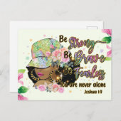 強くなれ、勇敢になれ、恐れを知らず、メラニン・シエスタb シーズンポストカード (正面/裏面)