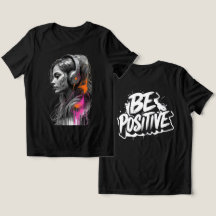 強くなれ 女性用Tシャツ 励ましの黒 モチベ
