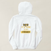 強くなれTシャツ パーカ (デザイン裏面)