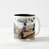 強くスタート！ – モトクロス・レーサー ツートーンマグカップ (正面右)